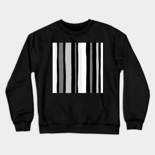 Striped black and white pattern Crewneck Sweatshirt